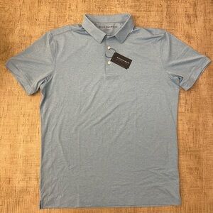Mizzen+Main Light Blue Polo Shirt